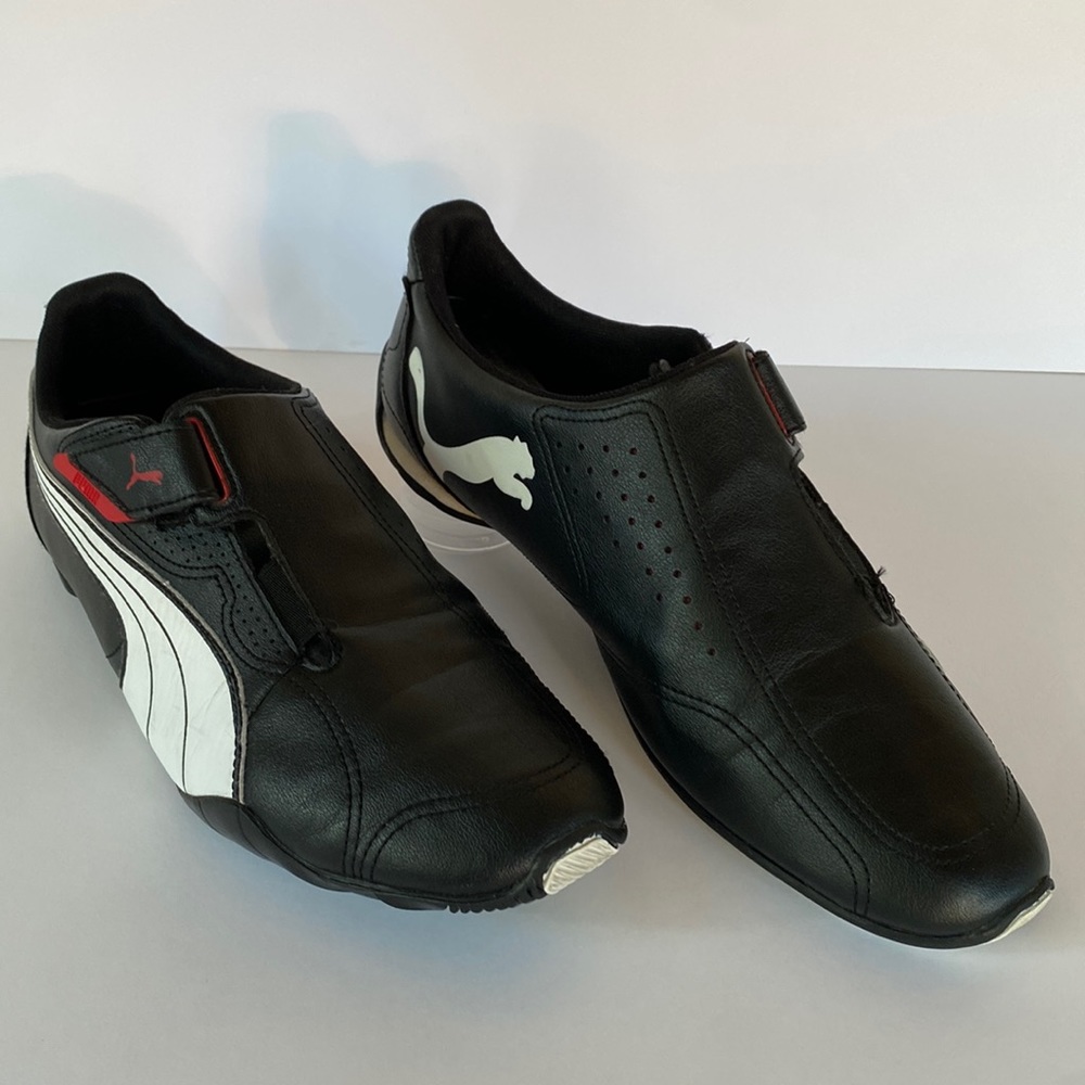 Puma black sports lifestyle sneakers, Mens 10.5